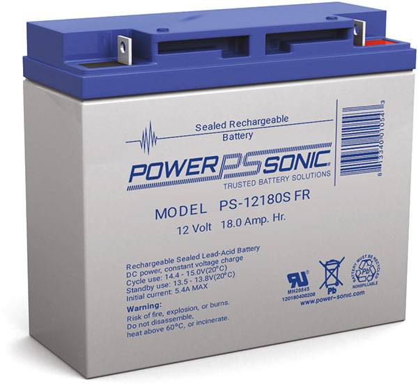 PS-12180S FR 12V 18Ah General Purpose VRLA Battery | Power Sonic