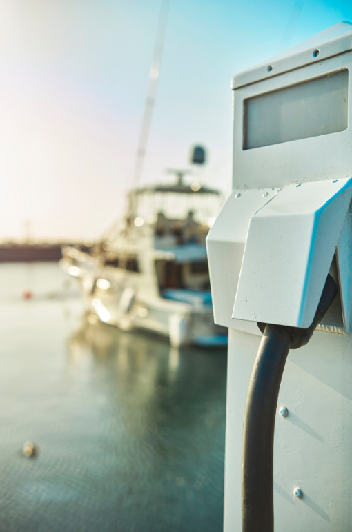 Charging Boat on Water